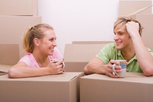 Removal van and moving boxes for Paddington home relocation