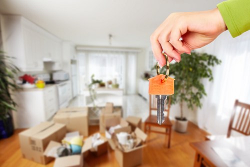 Professional movers handling a flat move in Paddington