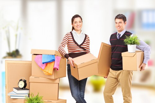 Professional movers handling office relocation logistics in Paddington