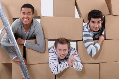 Packing and preparation for a Paddington removal van booking