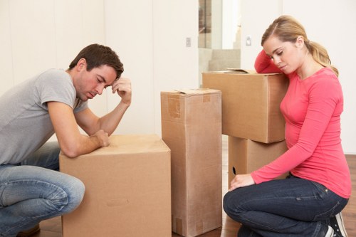 Commercial office relocation work in a central London area