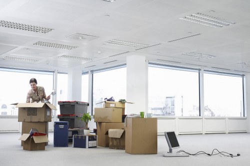 Checklist and prepared office items for relocation in Paddington