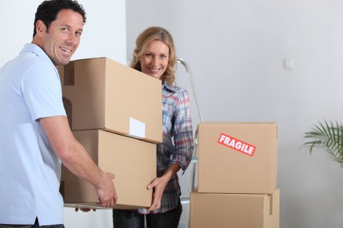 Office relocation setup in Paddington with desks and equipment